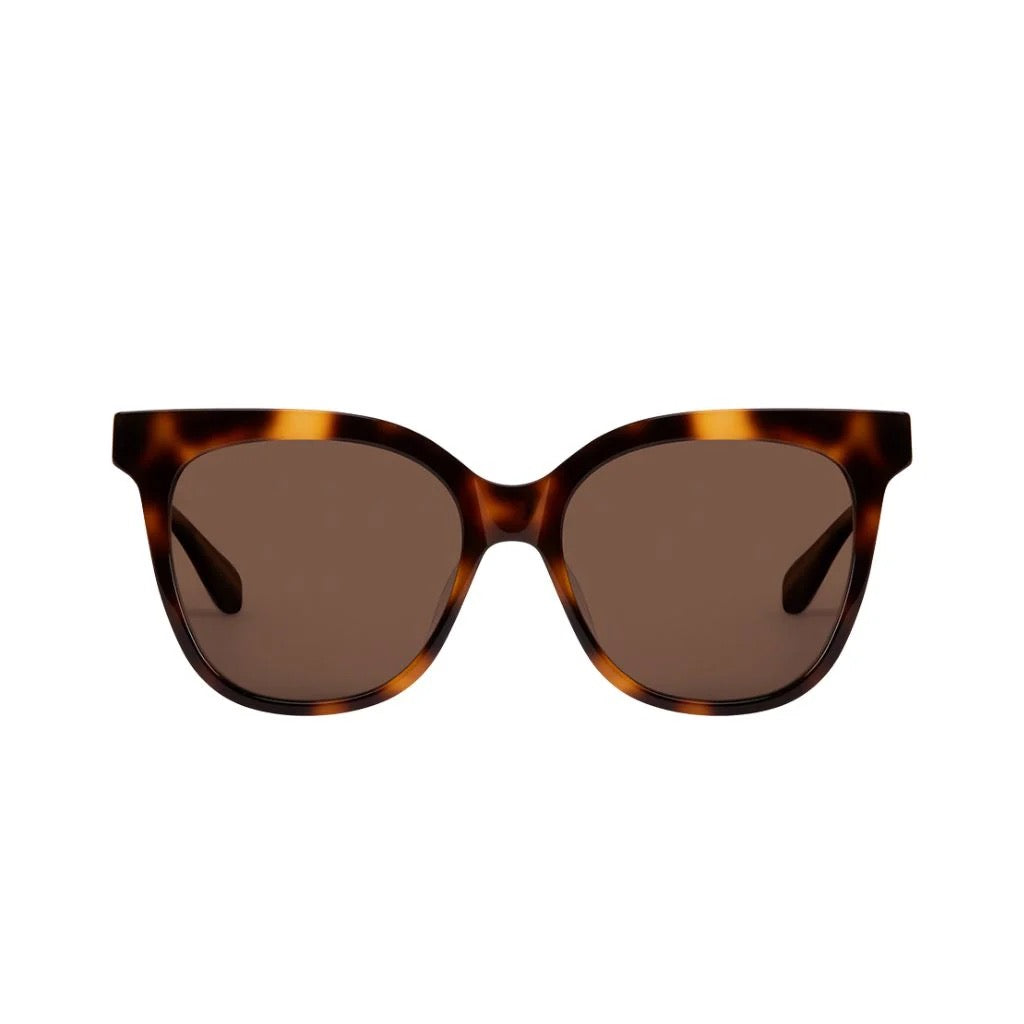 Mahina Sunglasses Tiger Eye Tortoise with Polarized Tan Lenses