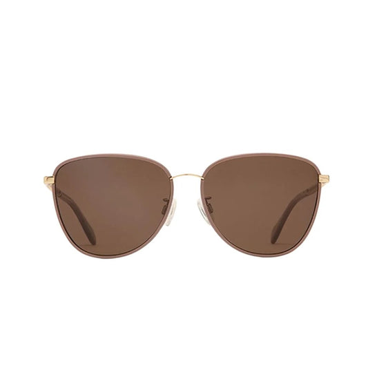 Leahi Sunglasses Tuscan Rose Chain with Polarized Tan Lenses