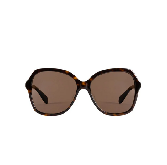 Hi`ilawe Sunglasses Kukui Tortoise with Polarized Tan Lenses