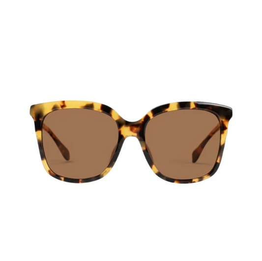 Keana Sunglasses Cherry Blossom Tortoise with Polarized Tan Lenses