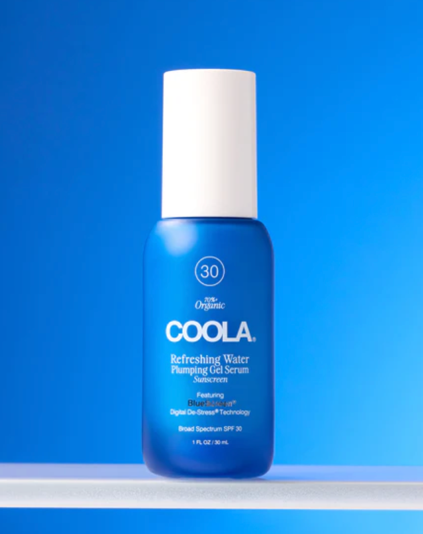 Refreshing Water Plumping Gel Serum SPF 30 • Organic • Gel Sunscreen